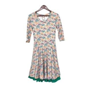 Matilda Jane Joanna Gaines Cottagecore Prairie Floral Dress With Sleeves Size XS